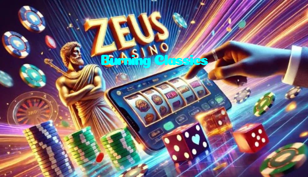 Burning Classics casino presented on mobile device in Pakistan with slots and live games